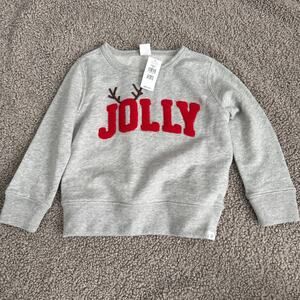 NWT Baby GAP Jolly Holiday Toddler Sweatshirt - Size 3T